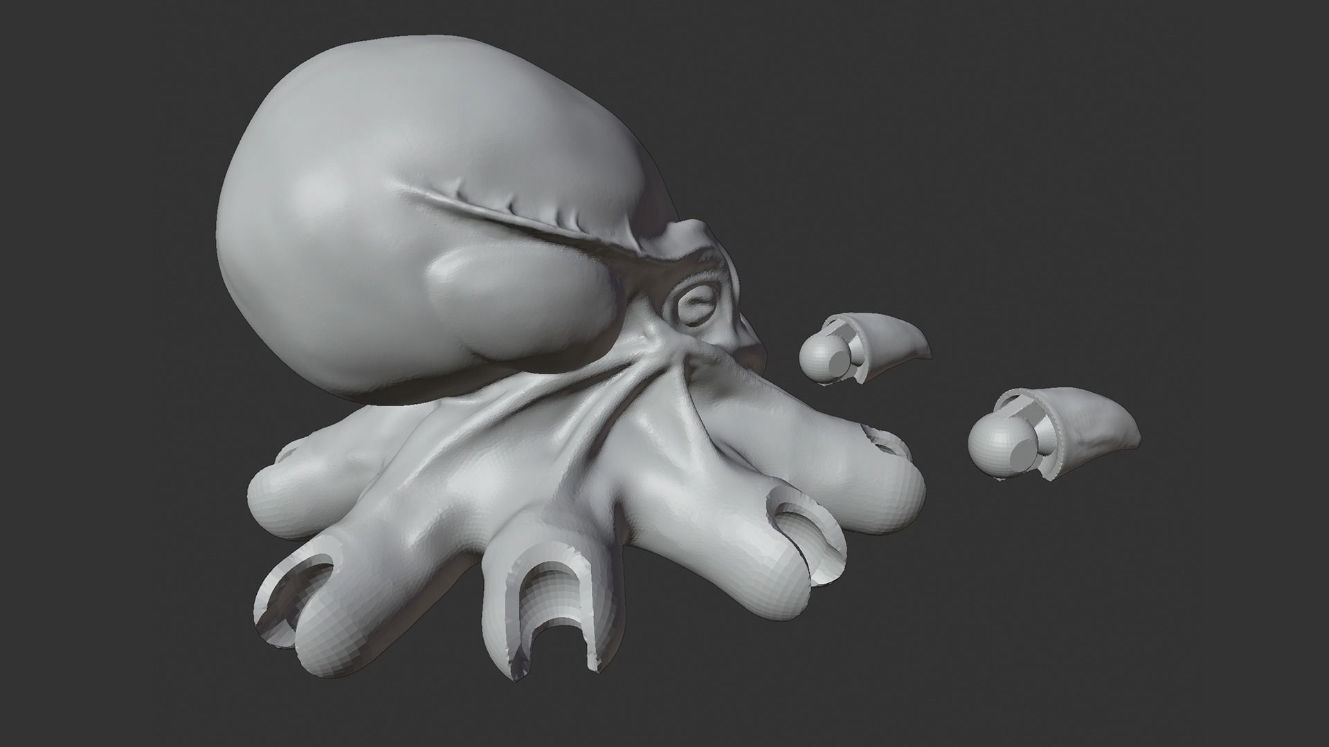 STL file Articulated Octopus Monster・Model to download and 3D print・Cults